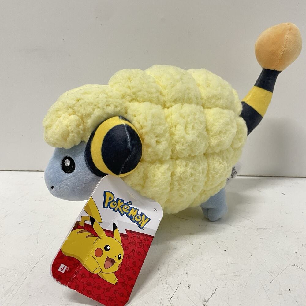 Mareep Pokemon Plush Figure NEW 9” Nintendo Jazwares 2026